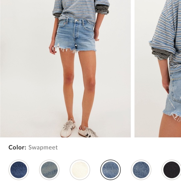 Agolde Pants - Parker vintage cut off short in swap meet color